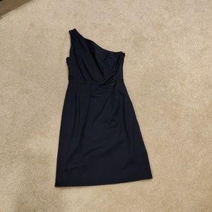 J.Crew One Shoulder Black dress